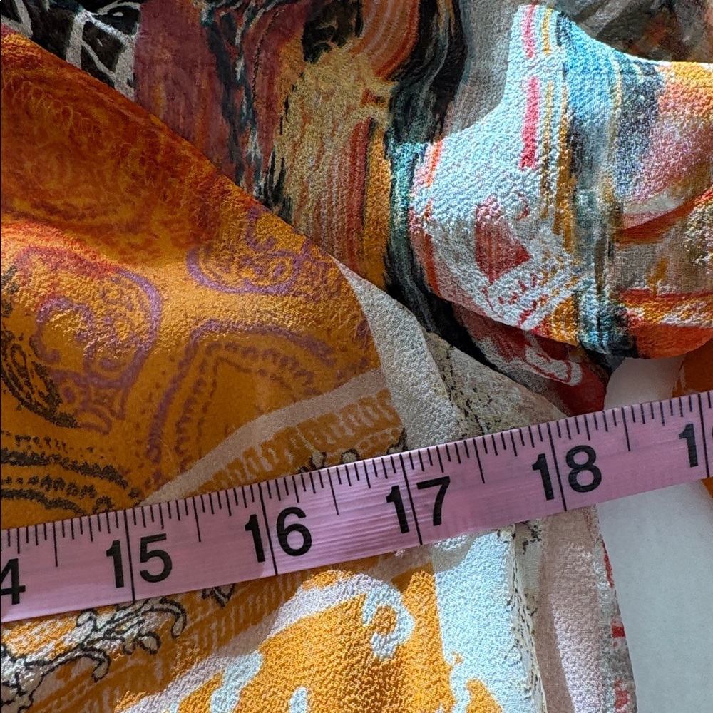 Lavender Brown Patchwork Silk Boho Off-Shoulder M… - image 6